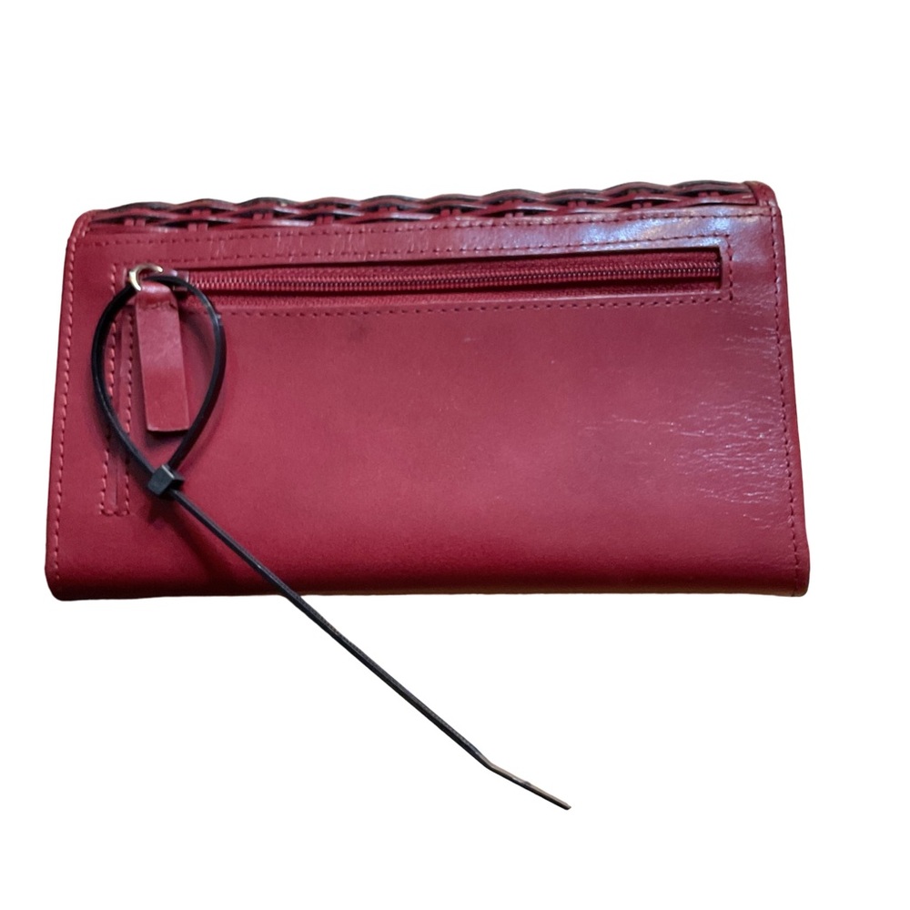 Etienne Aigner Red Leather Wallet NWT - Picture 7 of 9